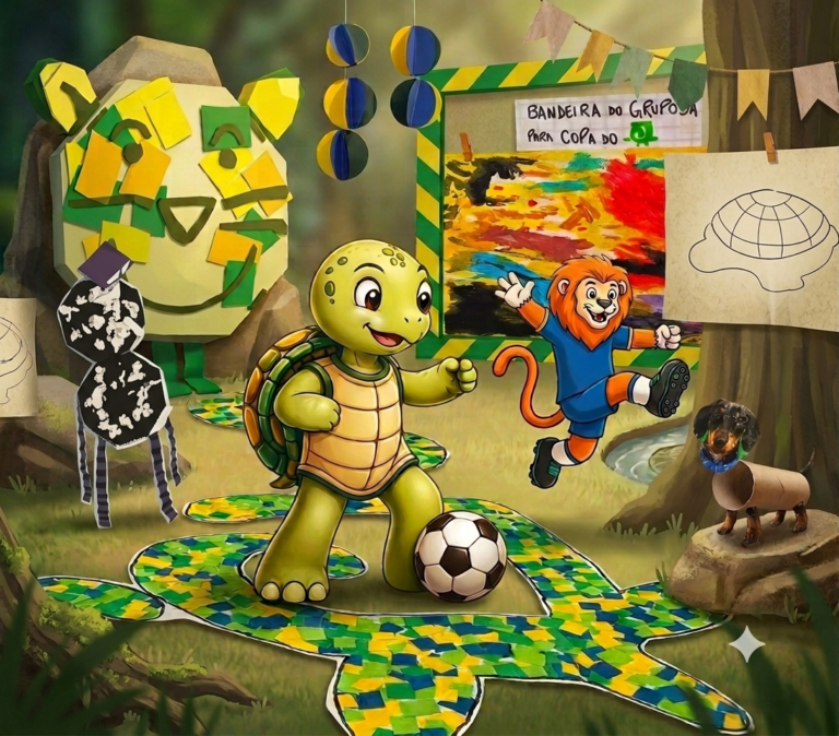 OS MASCOTES DA COPA DO JABUTI